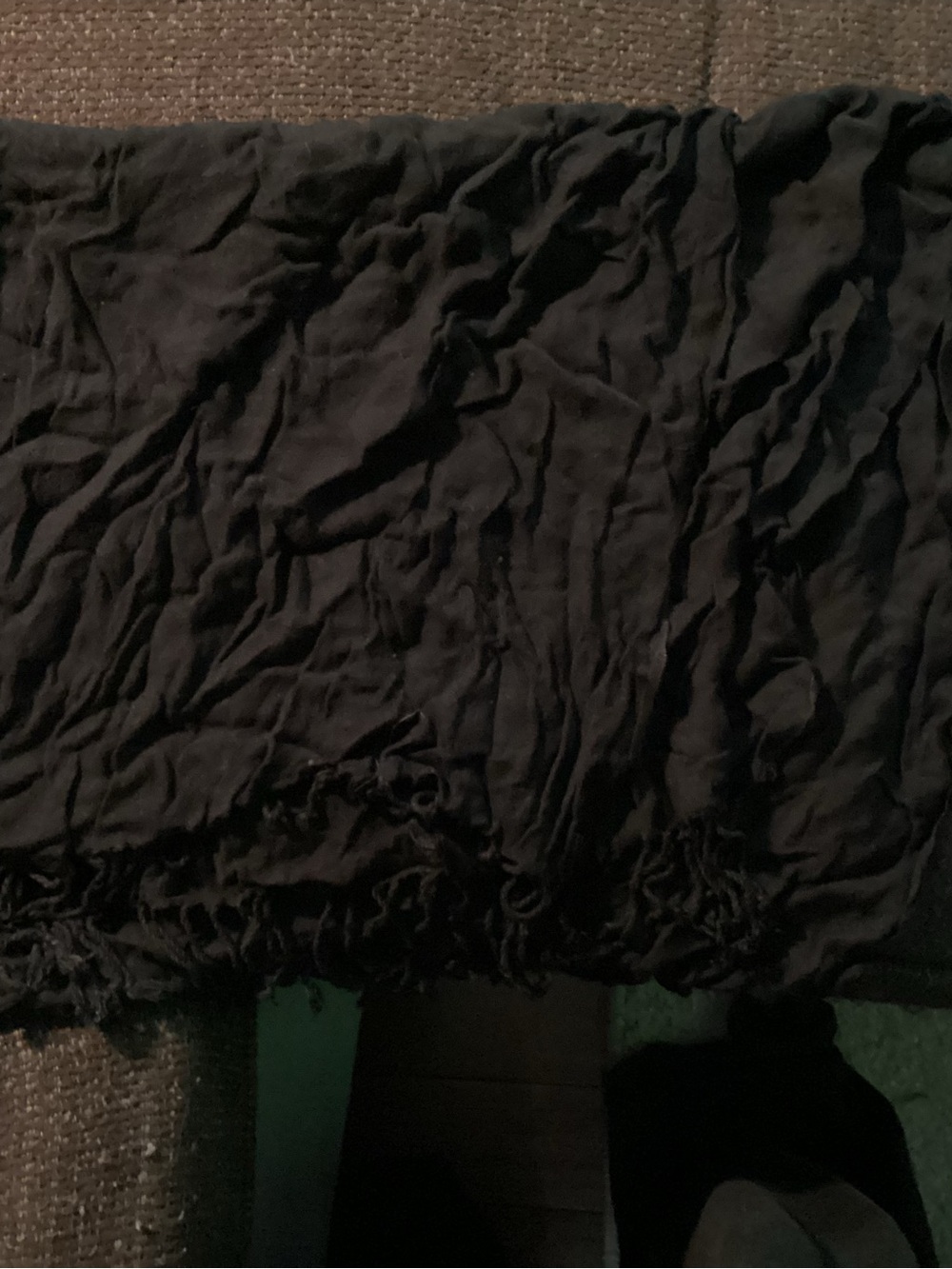 Black Lightweight Crinkle Scarf - Women Accessories